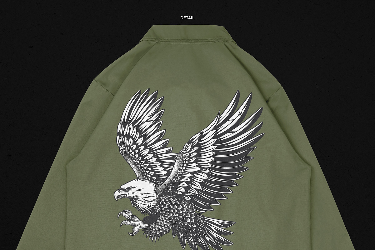 Realistic Coach Jacket Mockup, an Apparel Mockup by Uncentrifuged Pressure (Photo 8 of 8)