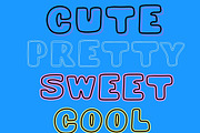 HEY an outline bubble font, a Handwritten Font by Eryn Rose Design (Thumbnail 8 of 18)