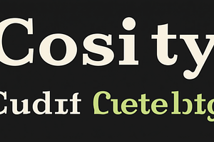 Cosity Display Serif Font