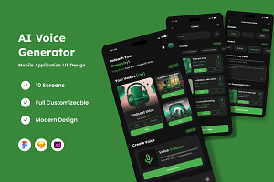 VocaCraft - AI Voice Generate Mobile, an App Template by productype1