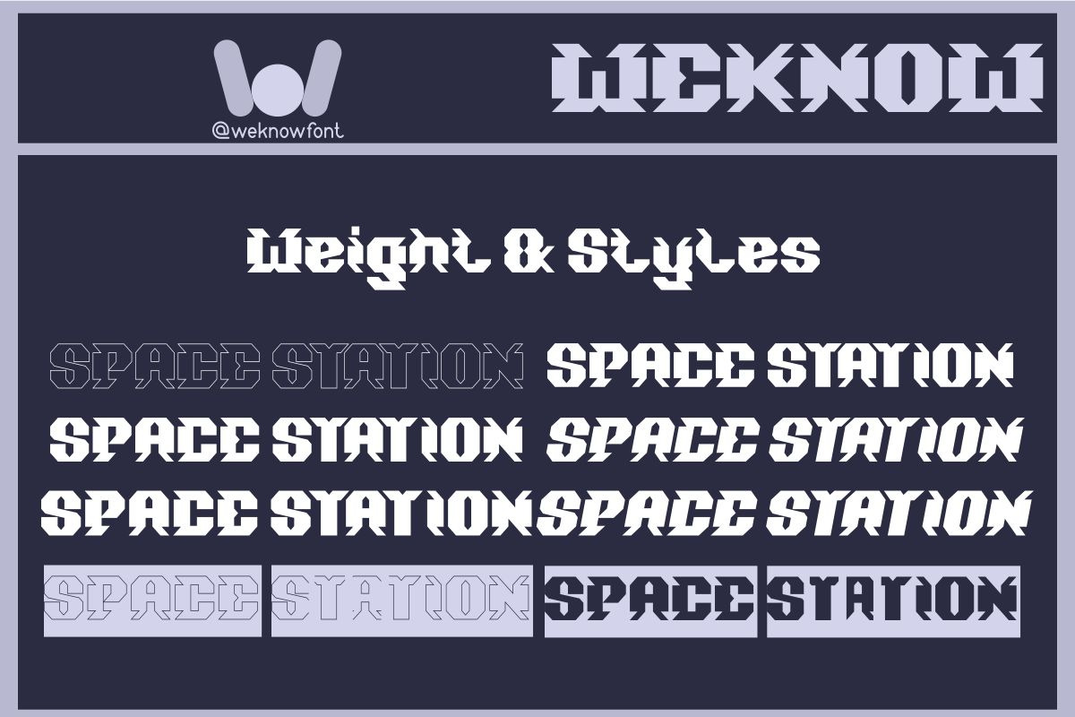Space Station font, a Font by weknow (Photo 7 of 9)