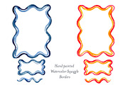 2 Tone Squiggle Border Frame, a Decorative Illustration by Lavender And Sea (Thumbnail 1 of 2)