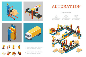 Industrial Factory Infographics