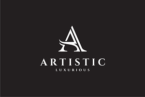 Artistic Letter A Logo Design