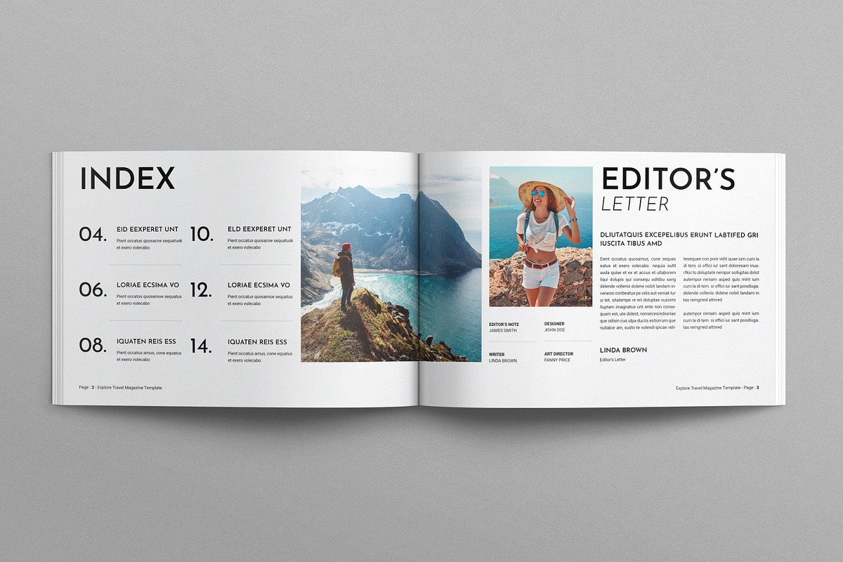 Explorer Travel Magazine Landscape, a Magazine Template by E-Type (Photo 2 of 7)