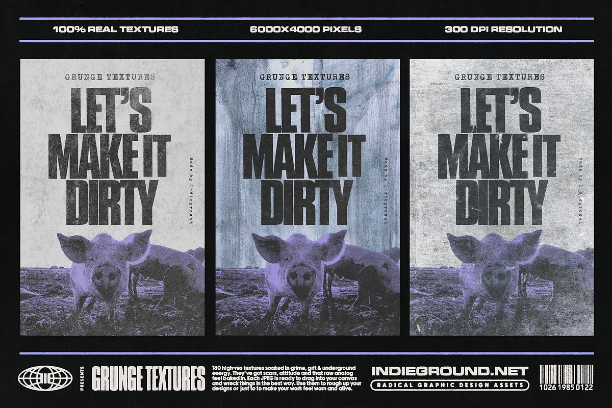 Grunge Textures, a Texture Graphic by Indieground Design Inc. (Photo 3 of 23)
