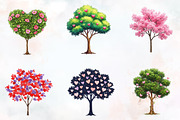 Spring Hearts Tree Clipart, an Illustration by RobertsArt (Thumbnail 5 of 7)