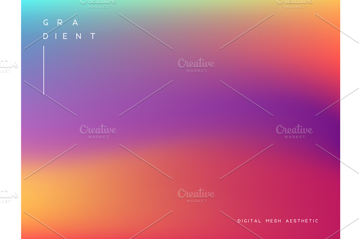 Abstract gradient background. Sunset, an Illustration by Liudmyla Matviiets
