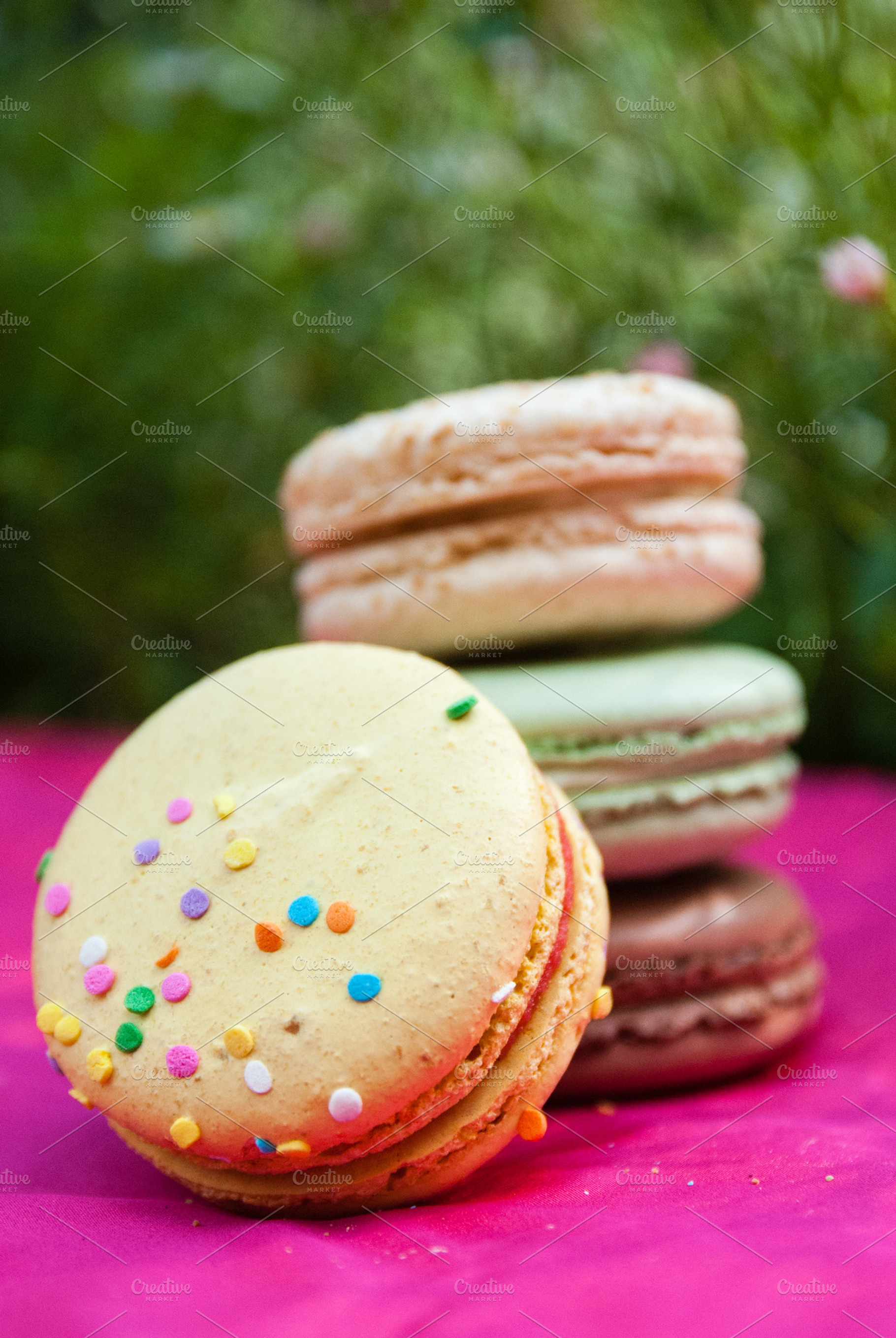 Birthday Cake Sprinkle Macaron, a Food & Drink Photo by preetim