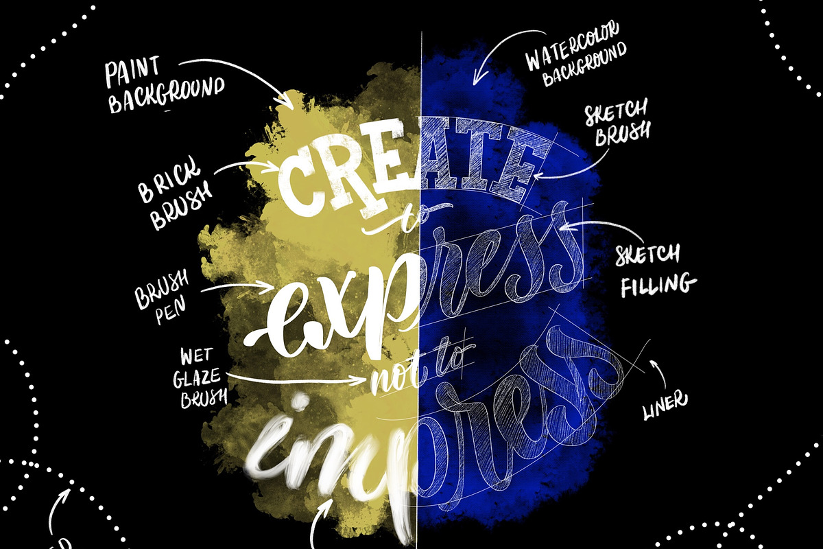 FineBrushes - Procreate brushset, a Brush Add-On by tatiananemna (Photo 1 of 2)