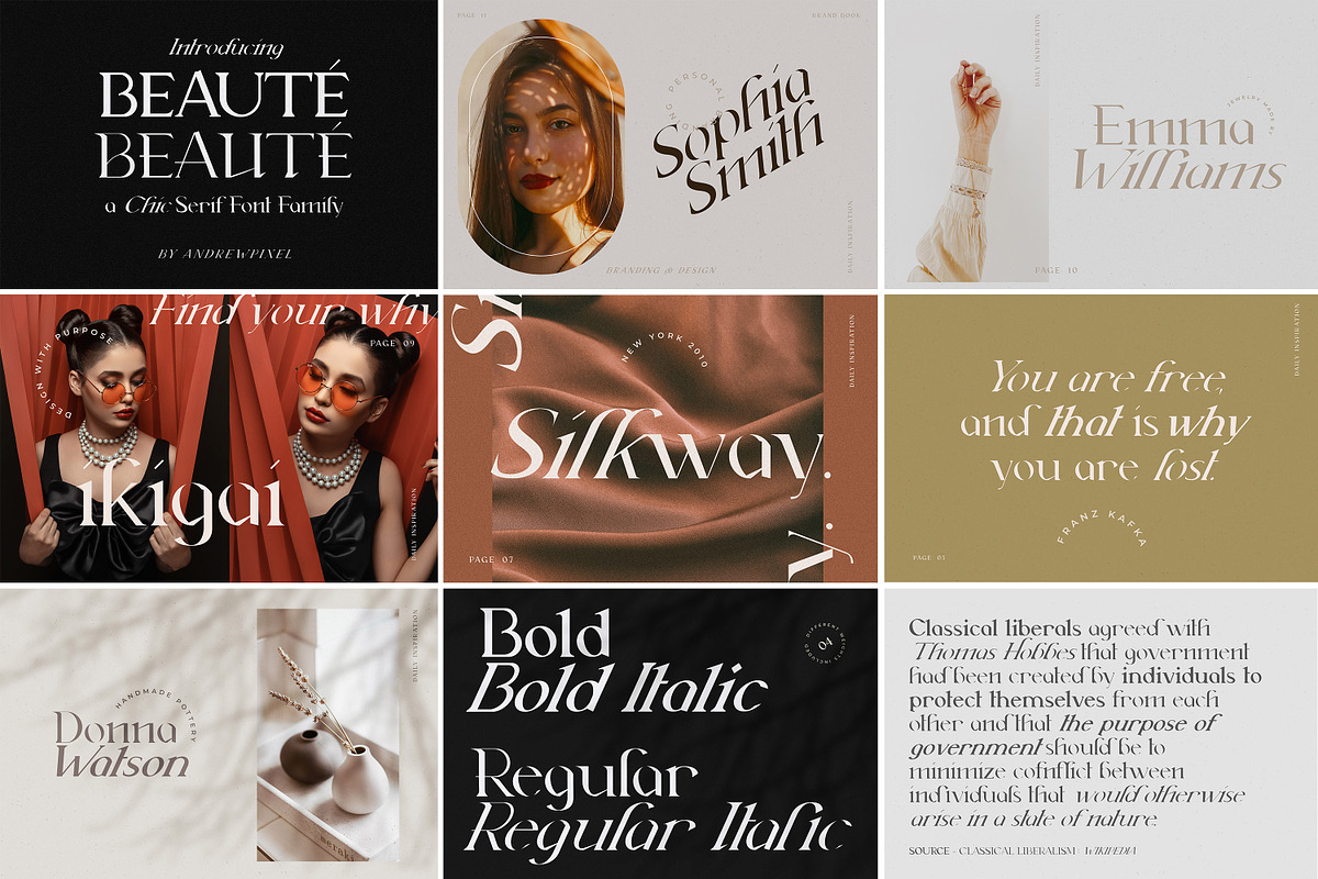 Modern & Elegant Font Bundle preview 3