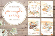 Pumpkins. Watercolor collection, an Object Graphic by Ana-Sakuta (Thumbnail 3 of 17)