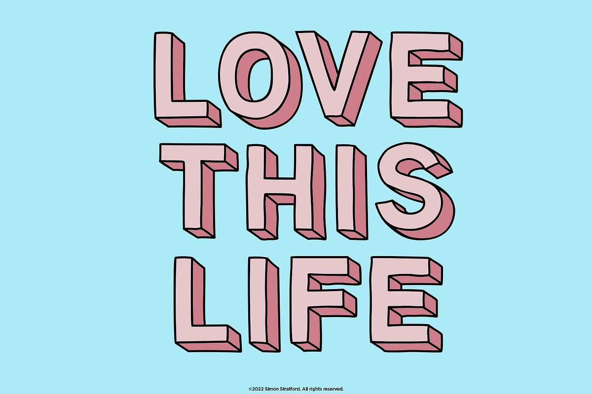 Display font Love This Life, a Sans Serif Font by Itsmesimon (Photo 20 of 25)
