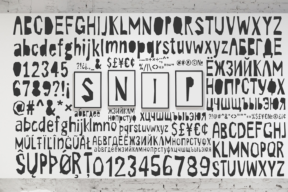 SNIP! Font Family preview 5