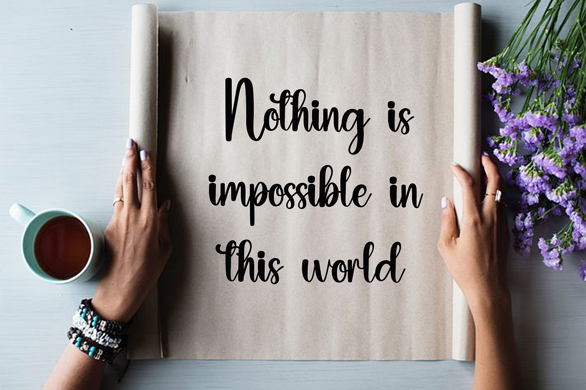 Morning Vibes, a Handwritten Font by InermediaSTUDIO (Photo 2 of 7)