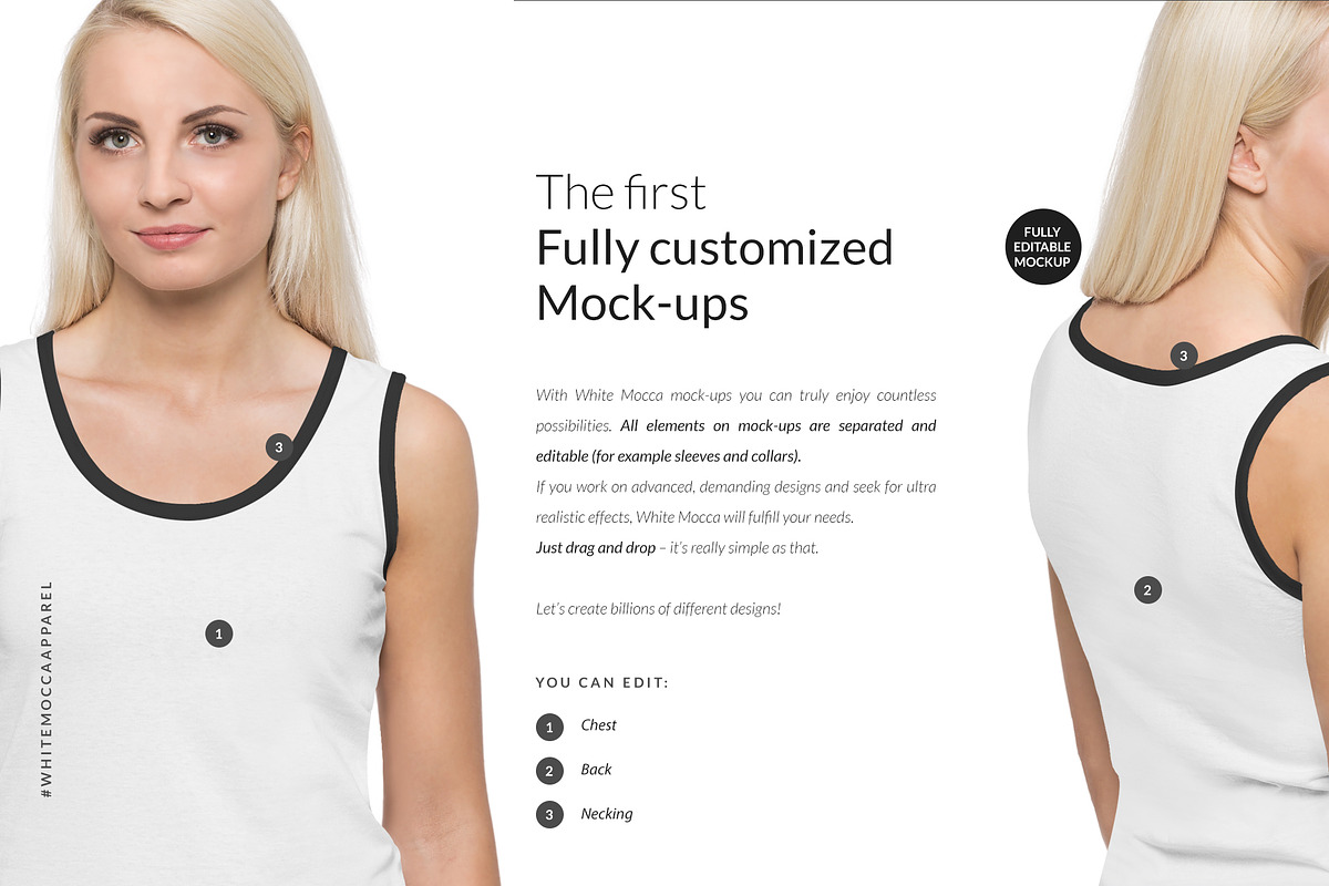 Women Tank Mock-ups Set FREE DEMO, a Books & Magazine Mockup by Apparel_Mockups (Photo 7 of 24)