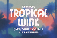 Tropical Wink - Fun Summer Font