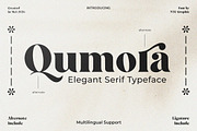Qumora – Elegant Serif Typeface, a Serif Font by NTC Graphic (Thumbnail 1 of 20)