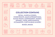 Shopping Line Icons, an Outline Icon by Made by Made (Thumbnail 2 of 7)