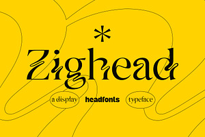Zighead Display Font