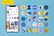Abstractions shapes collection, a Social Media Template by Bosotochka♥Art (Thumbnail 6 of 11)