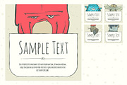 Set of Hand Drawn Vector Monsters, an Illustration by Andrew Bzh. (Thumbnail 4 of 6)