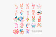 Preppy coastal clipart set, a Decorative Illustration by Patishop Art (Thumbnail 15 of 15)