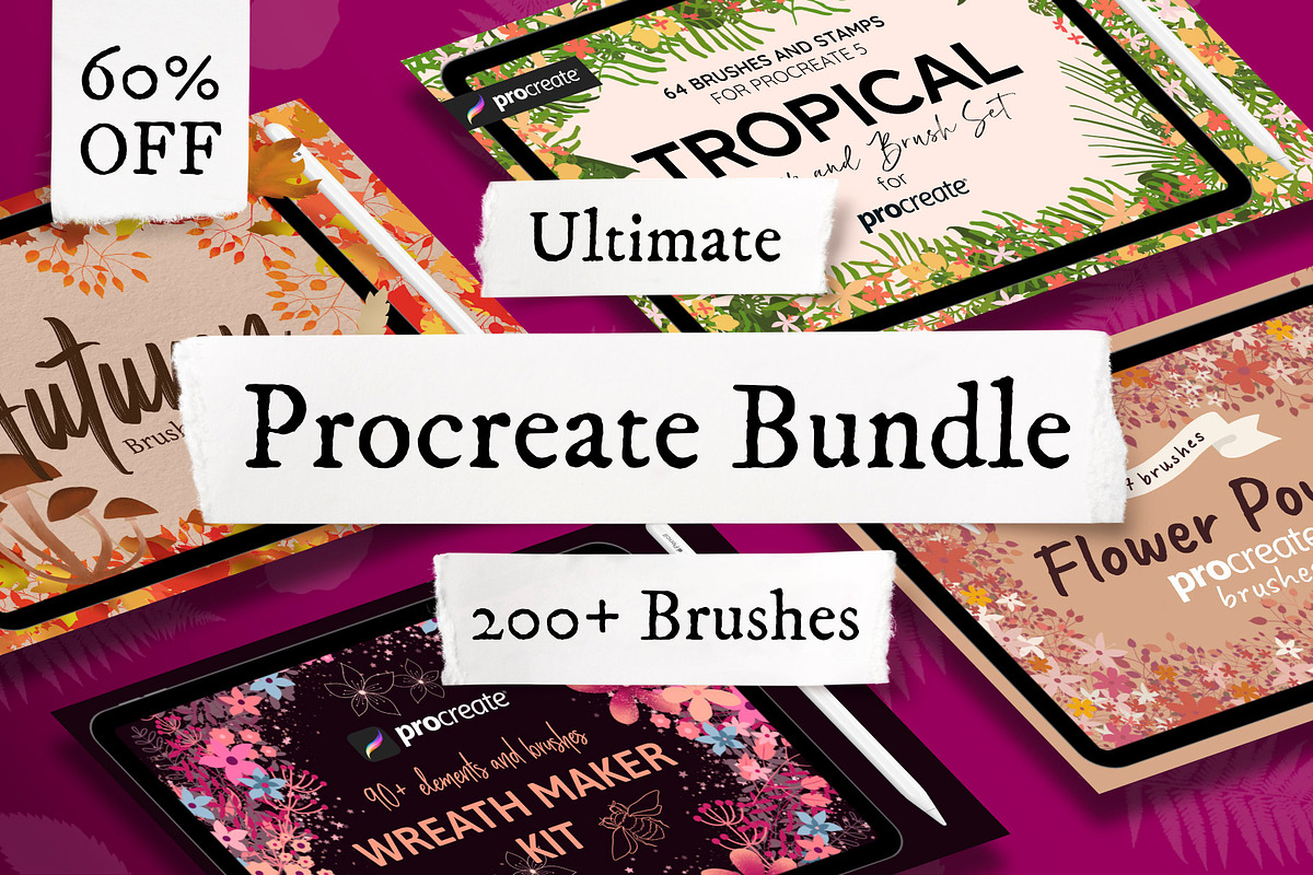 Ultimate Procreate Brush Bundle, a Brush Add-On by Littlefield Design (Photo 2 of 16)