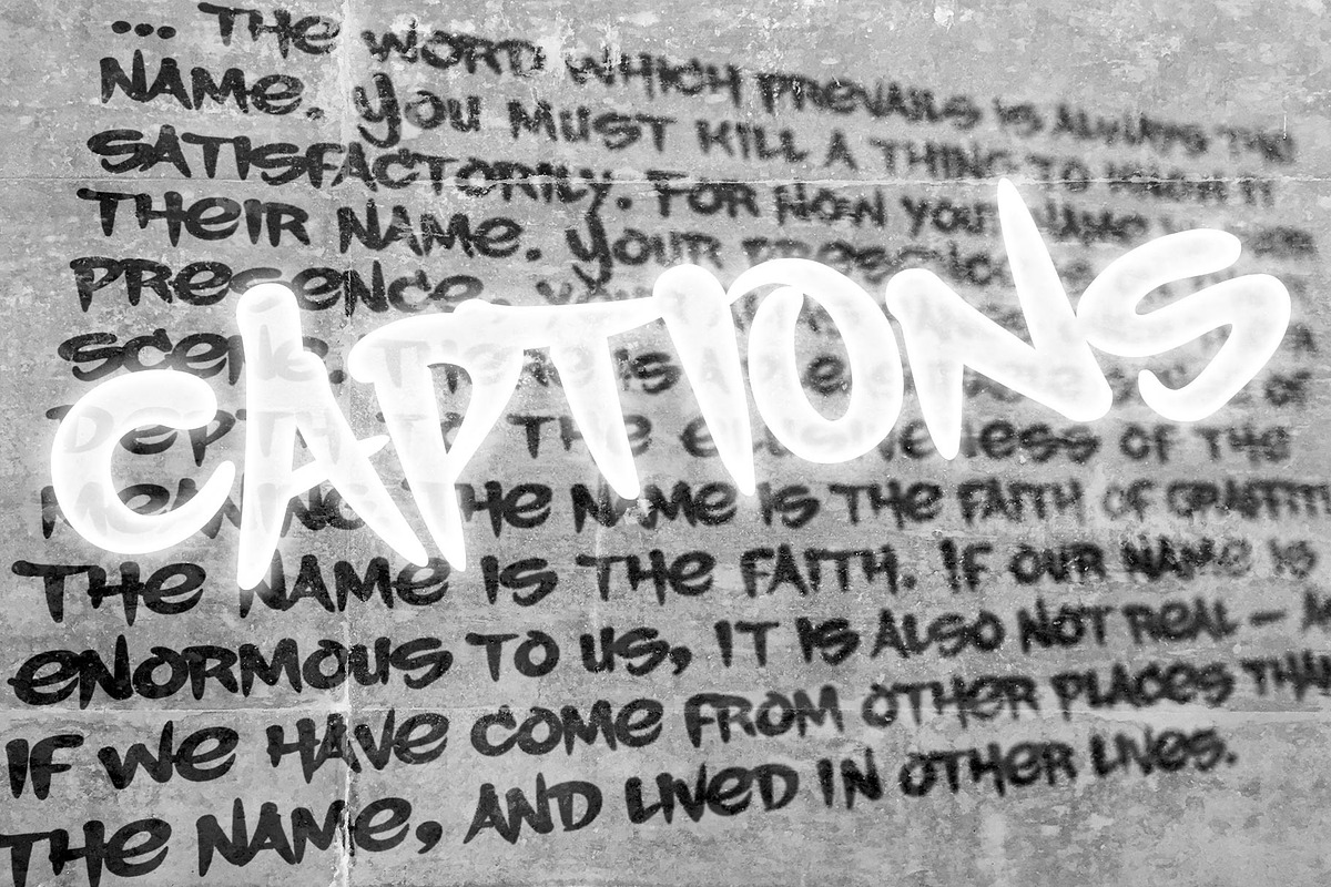 Captions Graffiti Font Family, a Script Font by Graffiti Fonts® (Photo 1 of 4)