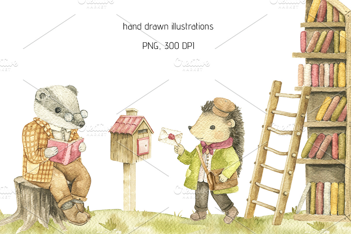 Autumn Fairytale clipart, an Animal Illustration by Eves_Aquadreams (Photo 3 of 9)