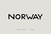 Norway: A Hand-Lettered Font, a Sans Serif Font by Britt Fabello (Thumbnail 1 of 6)