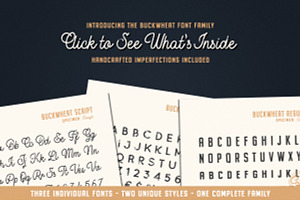 Buckwheat Font Collection