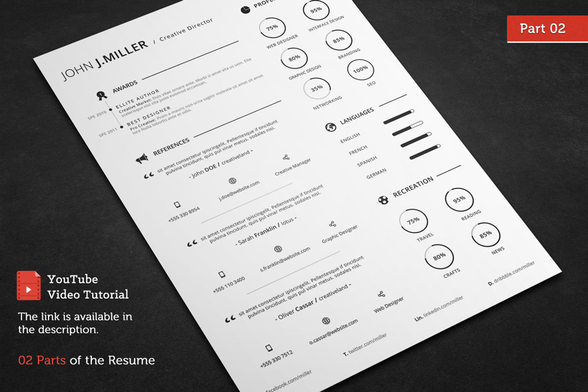 Ultra Clean Resume, a Resume Template by CodePower (Photo 2 of 5)