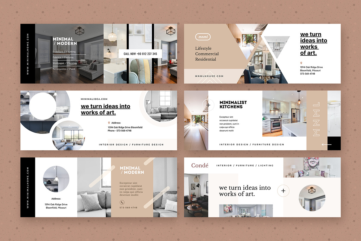Modern Facebook Cover Pack - Canva, a Social Media Template by Crevo Studio (Photo 3 of 14)