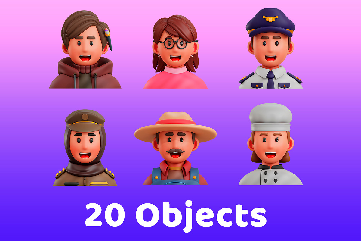 3D Avatar Job Professions, a Characters & Person 3D Model by Monstersvisual (Photo 5 of 6)