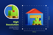 3D Shopping Icons, a Characters & Person 3D Model by Flat Icons (Thumbnail 5 of 8)