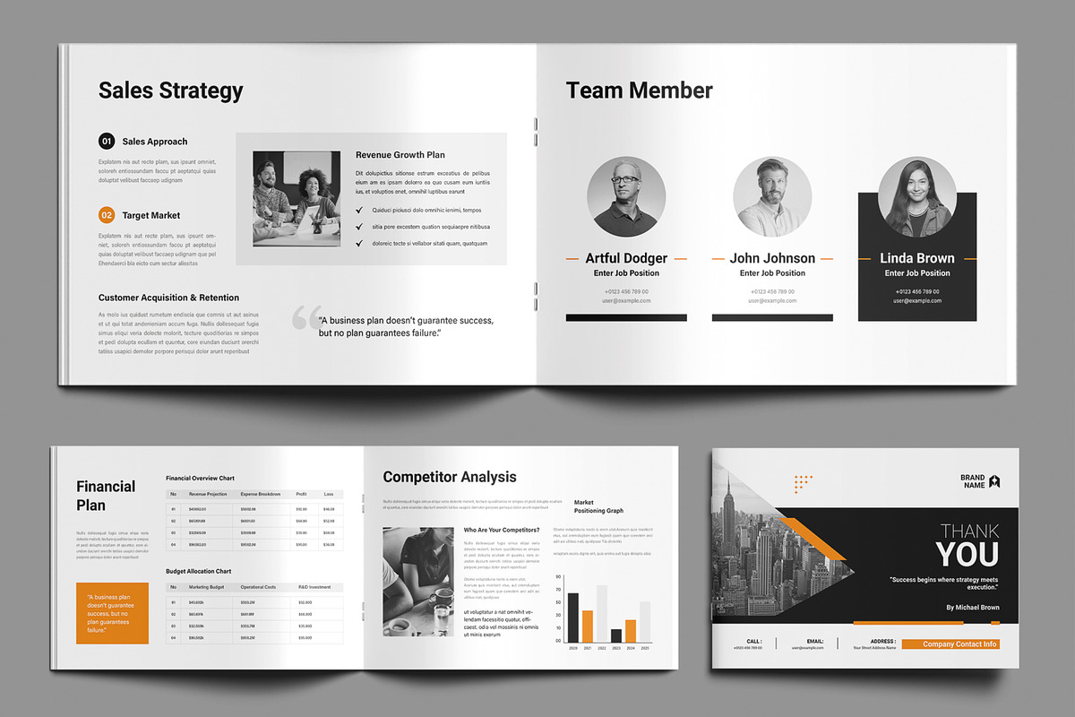 Corporate Business Plan Brochure preview 6