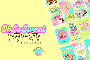 Oh So Sweet | Story Templates, a Social Media Template by Xo Digital Shop