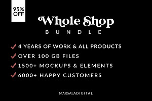 WHOLE SHOP BUNDLE Mockups