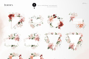 Flowers collection, floral clipart, an Illustration by ollalya (Thumbnail 6 of 14)