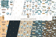 Hot Air balloons. Sky dreamer set., an Illustration by Ann Art Houze (Thumbnail 8 of 9)