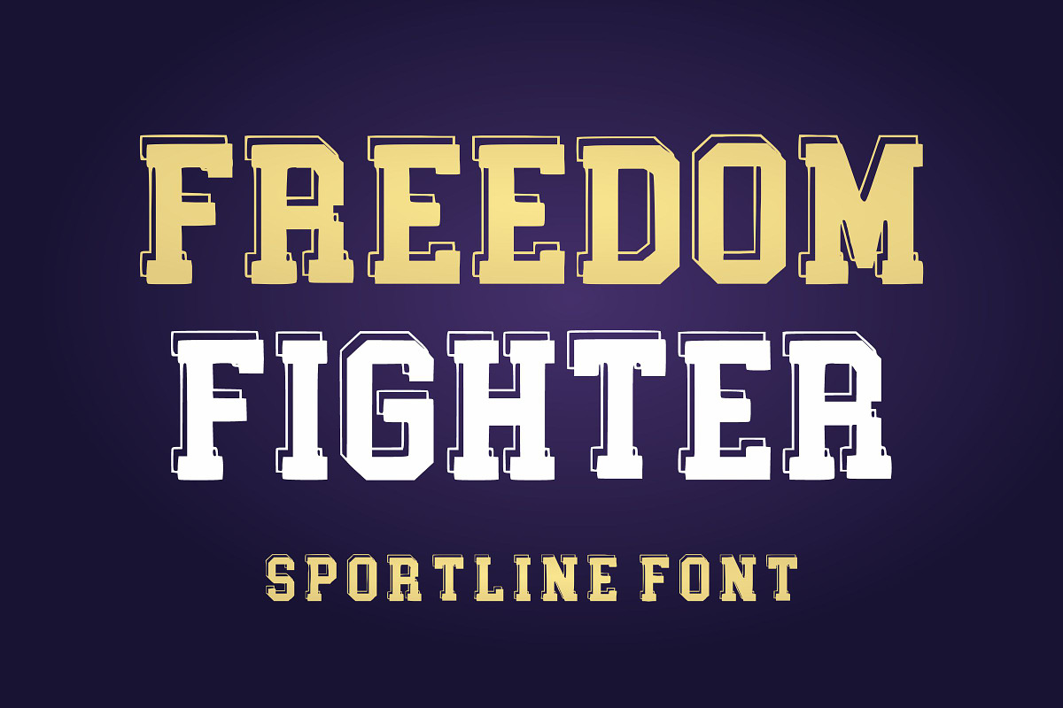 Freedom Fighter, a Font by Limited.studio (Photo 1 of 5)