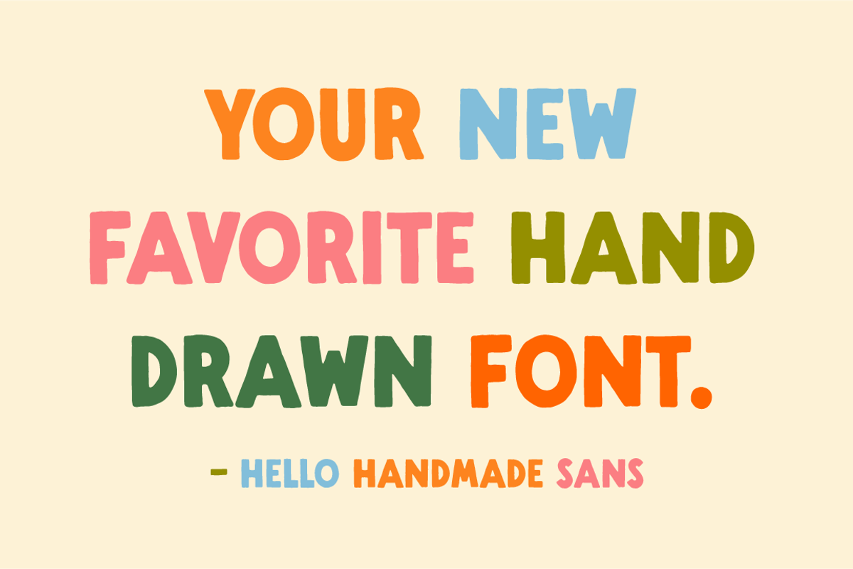 Handmade Sans Font Preview - Free Font Downloads