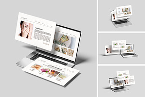 Laptop Screen Website Mockup, a Wearable Device Mockup by Pikachudesign