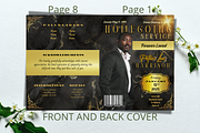 Regal Black and Gold Funeral Program, a Brochure Template by Feel Inspired Digitals (Thumbnail 2 of 6)