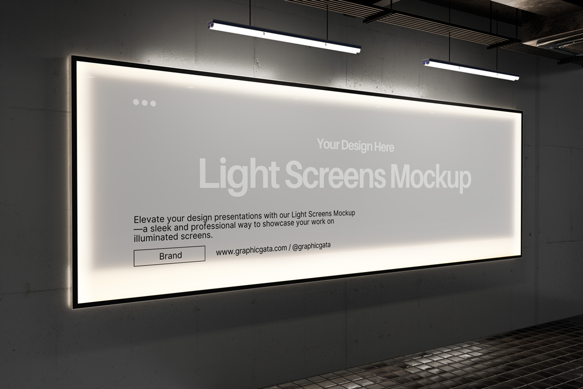 Light Screens Mockup, a Mockup by PixelPiknik (Photo 3 of 6)