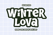 Winter Lova - Mixed Cute Font, a Handwritten Font by Airotype (Thumbnail 1 of 11)
