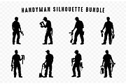 Handyman Silhouette Vector art Set, a Person Illustration by Gfx Expert Team (Thumbnail 2 of 3)