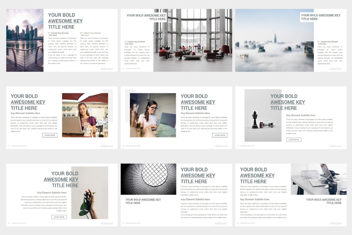 Elegant PowerPoint Template Pack, a Presentation Template by SlideSalad (Photo 7 of 25)