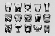Whiskey Glass Vector, an Object Graphic by Alternate Studio (Thumbnail 4 of 6)